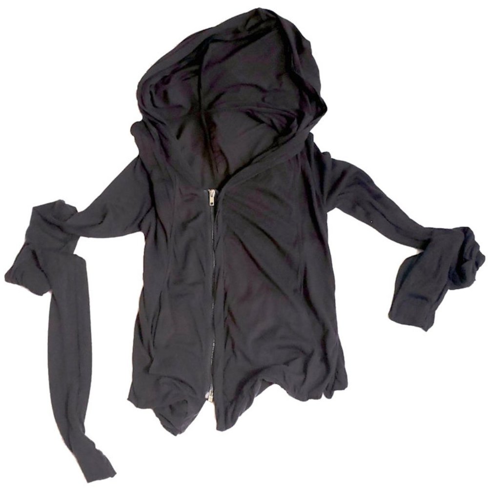 RICK OWENS LILIES ZIP FRONT HOODIE LUXE HOOD - Picture 10 of 12